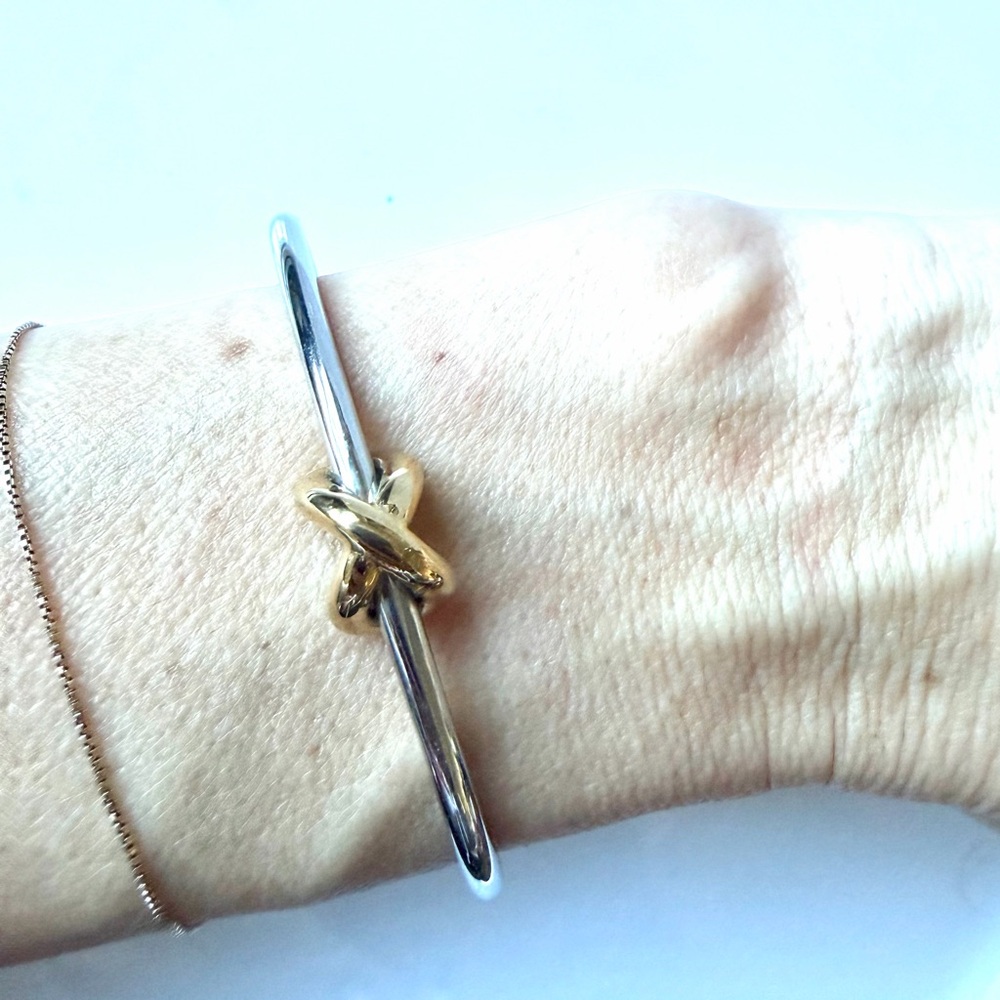 MVMT Knot Cuff in Silver & Gold